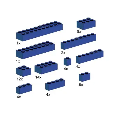Assorted Blue Bricks
