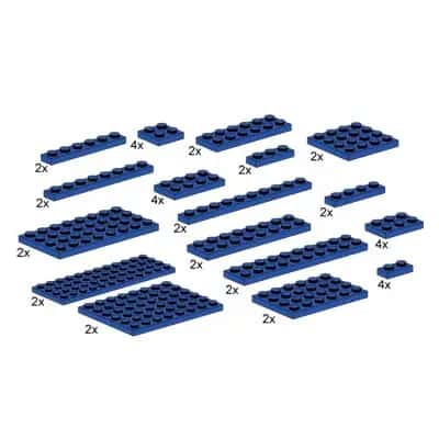 Assorted Blue Plates