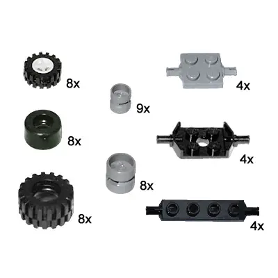 Small Wheels and Axles