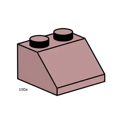2 x 2 Sand Red Roof Tile
