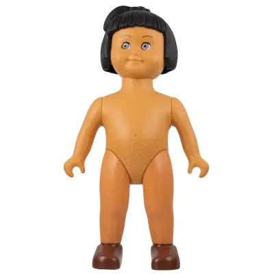 Duplo Figure Doll, Marie Large, Reddish Brown Shoes, without Clothes (6078083)