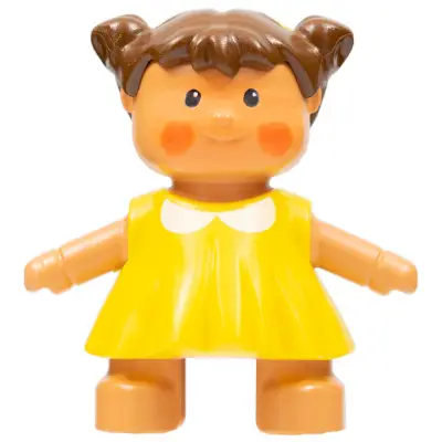 Duplo Figure Doll, Lisa's Baby, Yellow Dress (4142614 / 6052350)