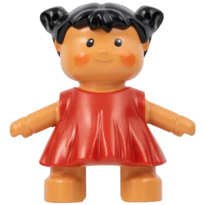 Duplo Figure Doll, Sarah's Baby, Red Dress (4142618 / 6052347)
