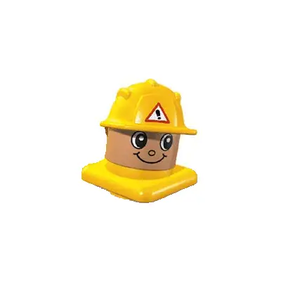 Primo Figure Head Construction Worker with Helmet