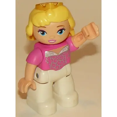 Duplo Figure Lego Ville, Disney Princess, Aurora, Oval Eyes (6062796 / 6078542)