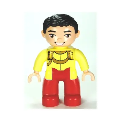 Duplo Figure Lego Ville, Disney Princess, Prince Charming, Black Hair