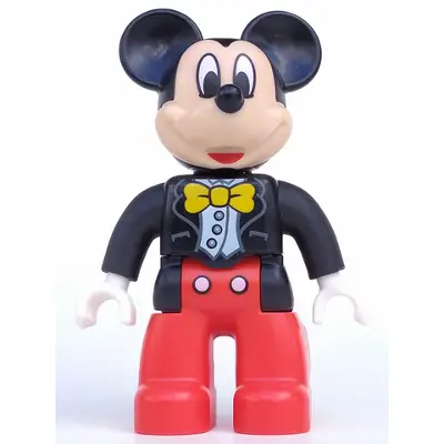 Duplo Figure Lego Ville, Mickey Mouse, Jacket, Vest and Bow Tie (6108826 / 6206114 / 6269841)