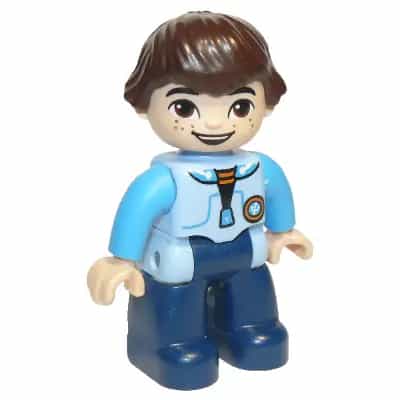 Duplo Figure Lego Ville, Miles without Helmet (6131575)