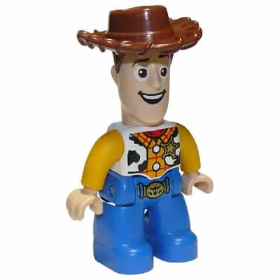 Duplo Figure Lego Ville, Male, Woody with Open Mouth Pattern (6269893)