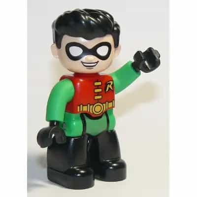 Duplo Figure Lego Ville, Robin, Black Legs