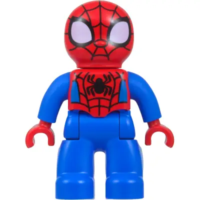 Duplo Figure Lego Ville, Spider-Man (Peter 'Spidey' Parker), Large Eyes, Large Spider (6602960)