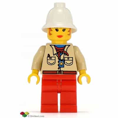 Pippin Reed / Miss Gail Storm - Tan Shirt, Red Legs, White Pith Helmet