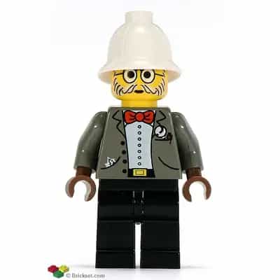 Dr. Kilroy / Dr. Charles Lightning - Dark Gray Open Jacket, Black Legs, White Pith Helmet