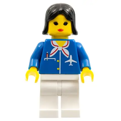 Airport - Blue with Scarf, Black Female Hair (Undetermined Type)
