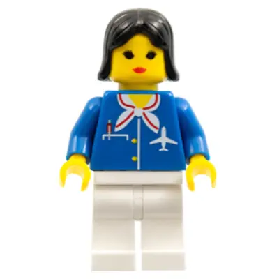Airport - Blue with Scarf, Black Female Hair (Vintage)