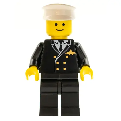 Airport - Pilot, Black Legs, White Hat
