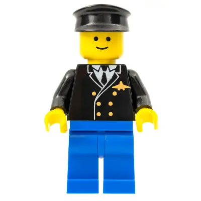 Airport - Pilot, Blue Legs, Black Hat