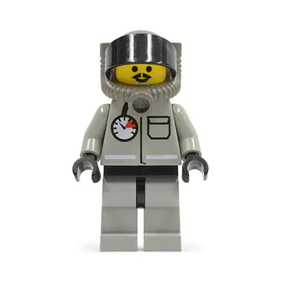 Fire - Air Gauge and Pocket, Light Gray Legs and Black Hips, Underwater Helmet with Hose