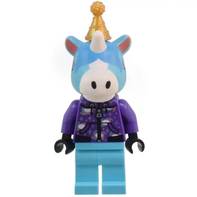 Julian - Dark Purple Hoodie, Pearl Gold Party Hat
