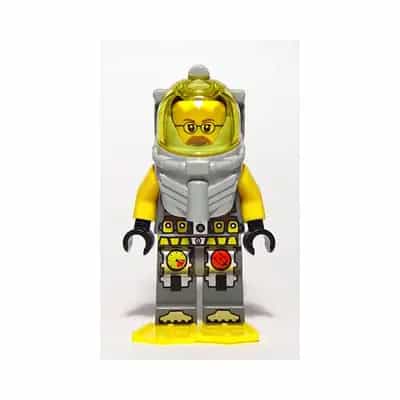 Atlantis Diver 6 - Jeff Fisher - With Yellow Flippers and Trans-Yellow Visor