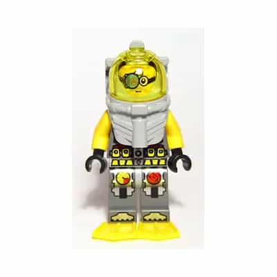 Atlantis Diver 7 - Brains - With Yellow Flippers and Trans-Yellow Visor