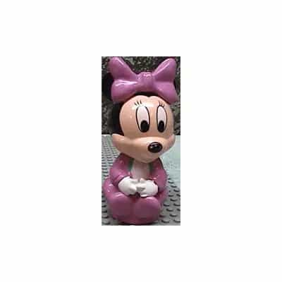 Primo Figure Baby Minnie Mouse with Pink Clothing and Pink Bow