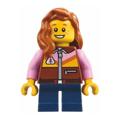 Harbormaster's Office Child - Reddish Brown Jacket, Dark Blue Short Legs, Dark Orange Hair