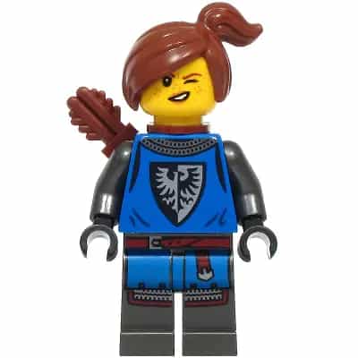 Black Falcon Archer - Female, Pearl Dark Gray Detailed Legs, Reddish Brown Hair, Quiver