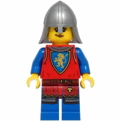 Lion Knight - Female, Flat Silver Neck Protector