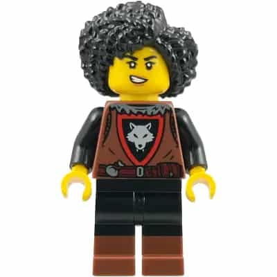 Wolfpack - Female, Black Legs with Reddish Brown Boots, Black Hair