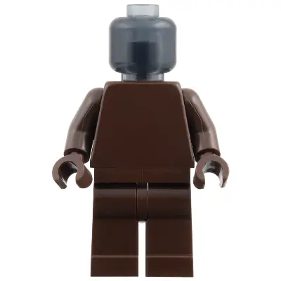 Plain Dark Brown Torso, Dark Brown Legs, Trans-Black Head