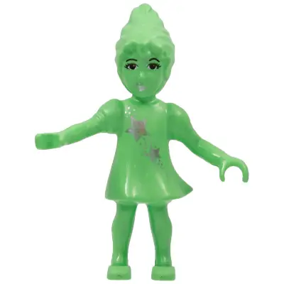 Belville Fairy (Millimy) - Medium Green with Stars Pattern (4119536)