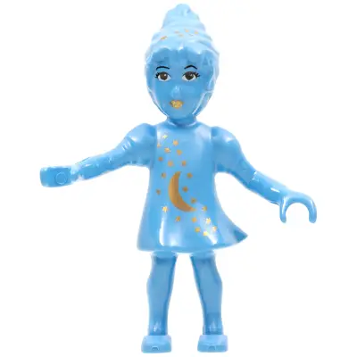 Belville Fairy (Millimy) - Medium Blue with Moon Pattern (4129898)