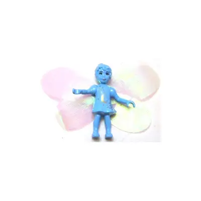 Belville Fairy (Millimy) - Medium Blue with Moon Pattern, Wings, Bow