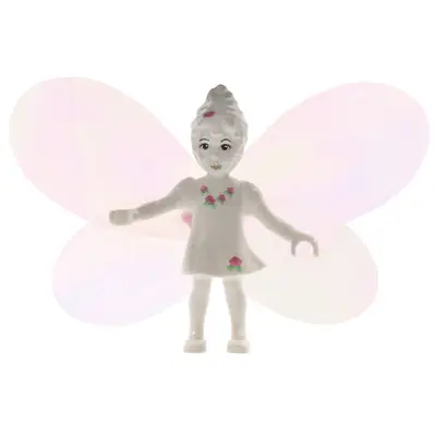 Belville Fairy (Millimy) - White with Flowers Pattern, Wings, Bow