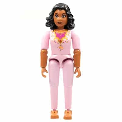 Belville Female, Adult Woman (Safran) - Pink Pants, Pink Top with Dark Pink Inset Pattern, Black Hair (4183895)