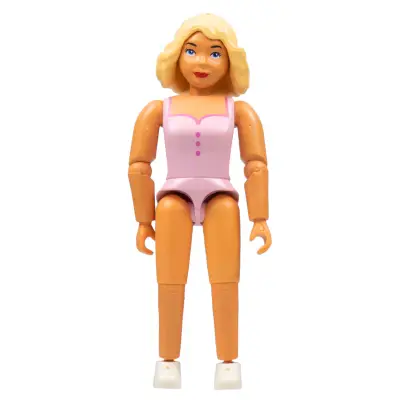Belville Female, Adult Woman - Pink Swimsuit, Light Yellow Hair