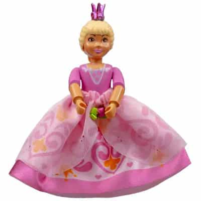 Belville Female - Princess Vanilla, Dark Pink Top with V-Neck, Pink Skirt, Crown