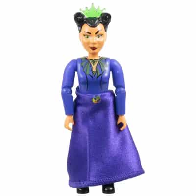 Belville Female, Adult Woman (Queen) - Black Pants, Violet Top with Scalloped Collar Pattern, Black Hair, Black Shoes, Skirt, Tiara