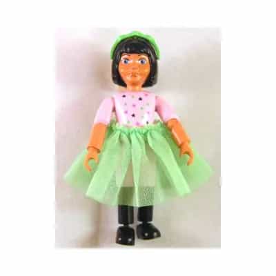 Belville Female - Pink Shorts, Black Boots Pattern, Pink Shirt with Stars, Black Hair, Skirt, Hairband