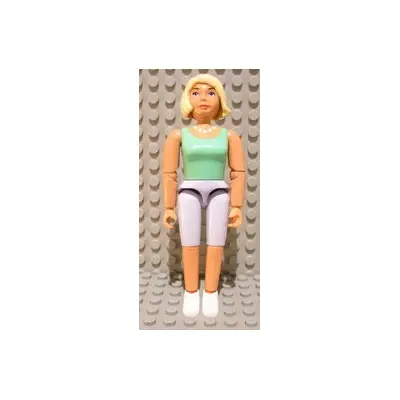 Belville Female - Light Violet Shorts, Medium Green Shirt, Light Yellow Hair
