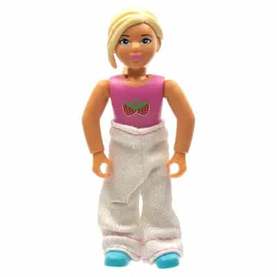 Belville Female - Light Yellow Hair, Pink Shirt with Strawberries Pattern, Pants