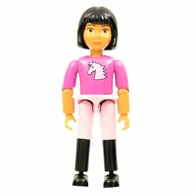 Belville Female - Dark Pink Horse Head Top, Pink Shorts, Black Boots, Black Hair