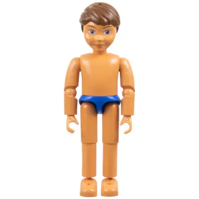 Belville Male, Child Boy - Blue Swimsuit, Brown Hair (4111836)
