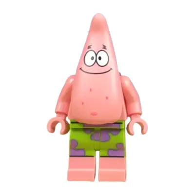 Patrick Star - Warm Pink, Lime Shorts