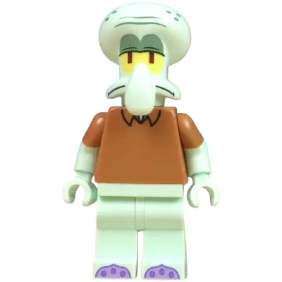 Squidward Tentacles - Light Aqua, Medium Nougat Shirt