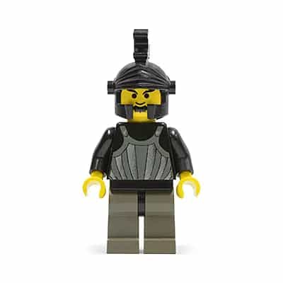 Fright Knights - Knight 1, Black Dragon Helmet, no Plume
