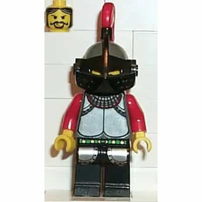 Knights Kingdom I - Knight 1, Dark Gray Helmet, Black Visor