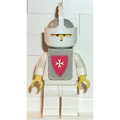 Classic - Yellow Castle Knight White Cavalry - with Vest Stickers