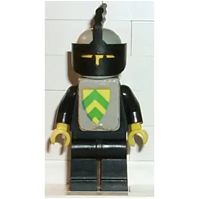 Classic - Yellow Castle Knight Black Cavalry - with Vest Stickers